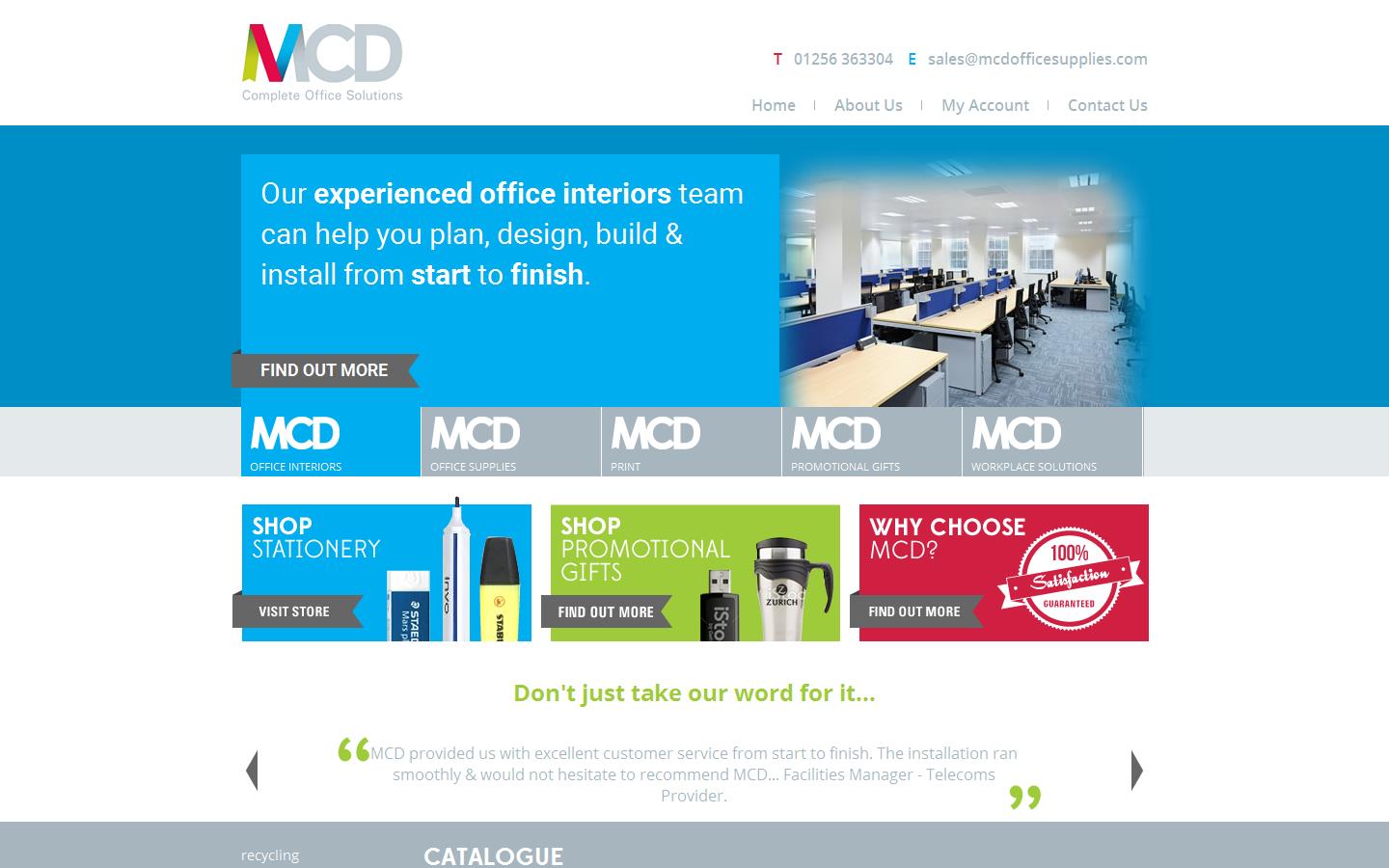 mcd-office-supplies Website