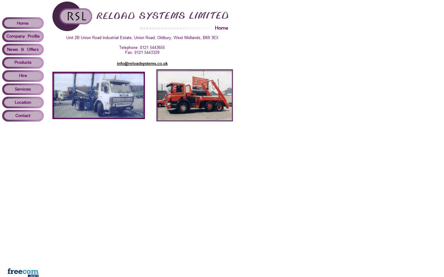 Reload Systems Ltd Website