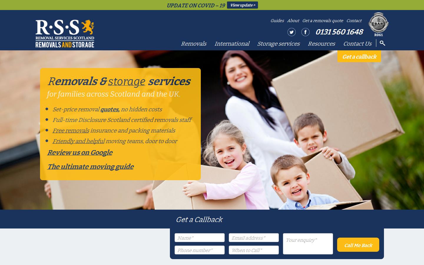 Removal Services Scotland Ltd Website
