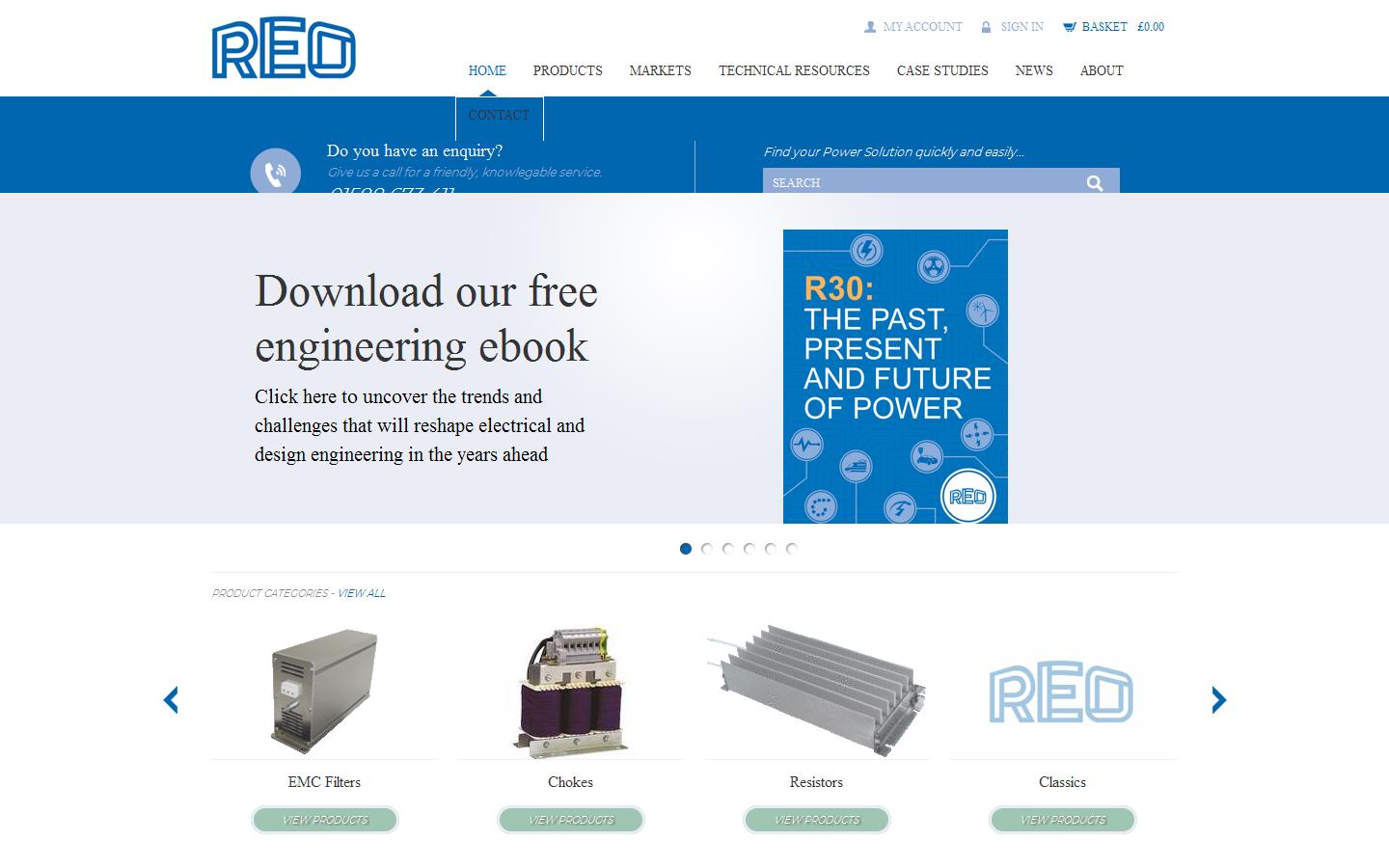 REO (UK) Ltd Website