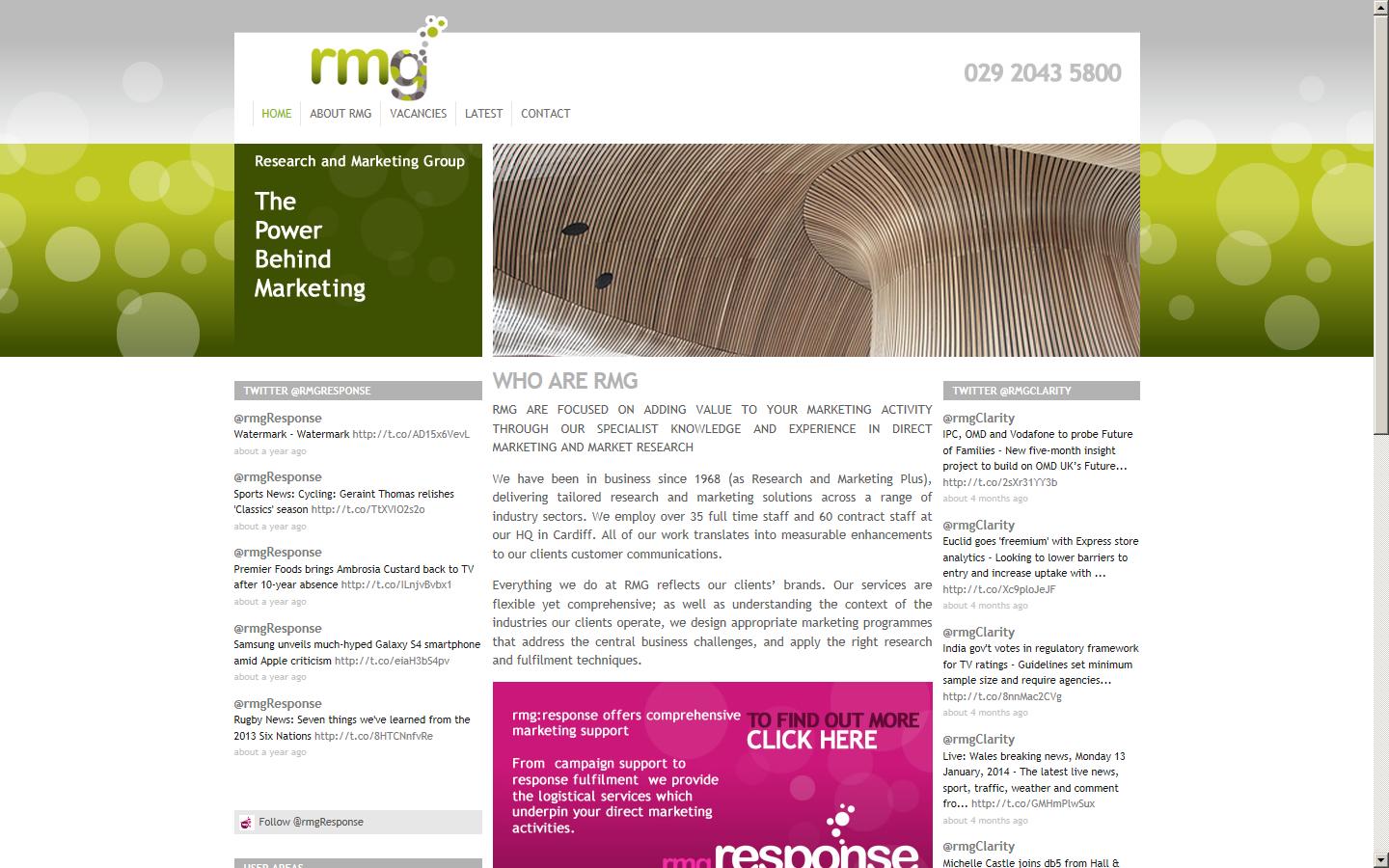 Research and Marketing Group Website