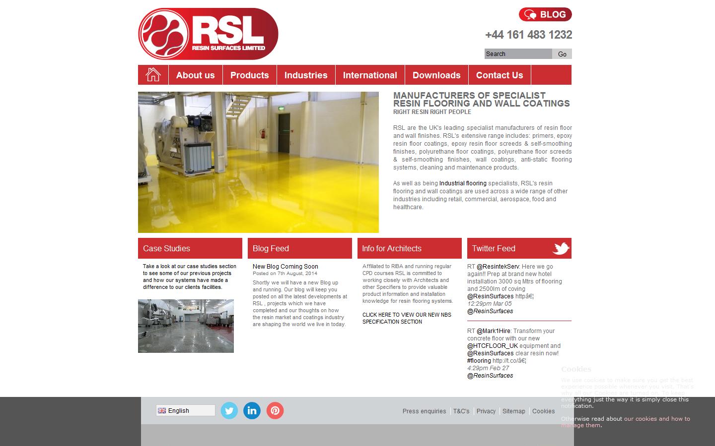 Resin Surfaces Ltd Website