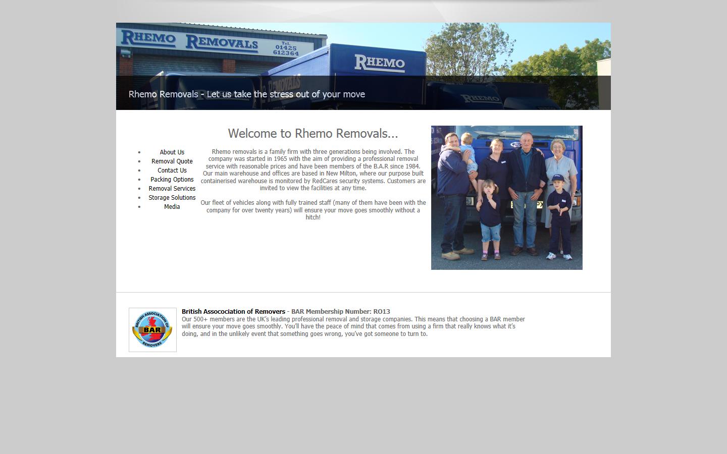 Rhemo Removals  Website