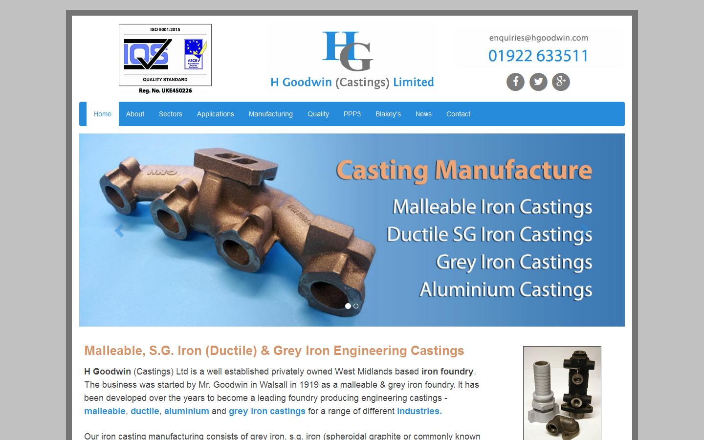 H Goodwin Castings Website