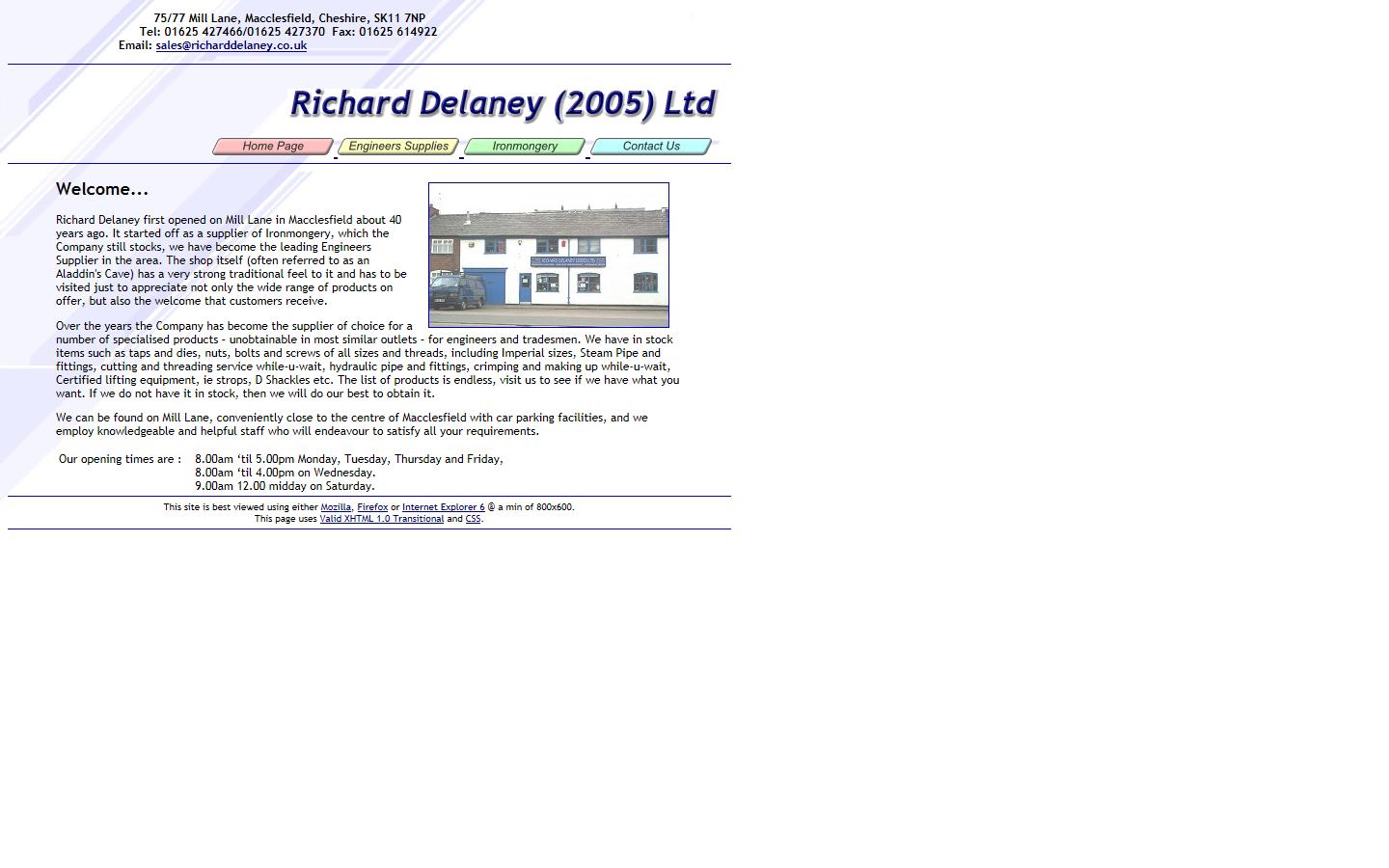 Richard Delaney (2005) Ltd Website