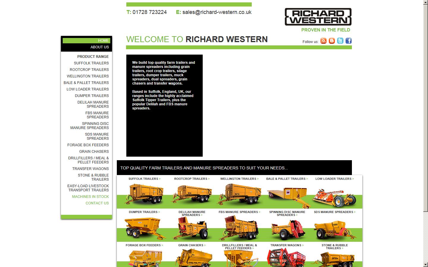 Richard Western Ltd Website