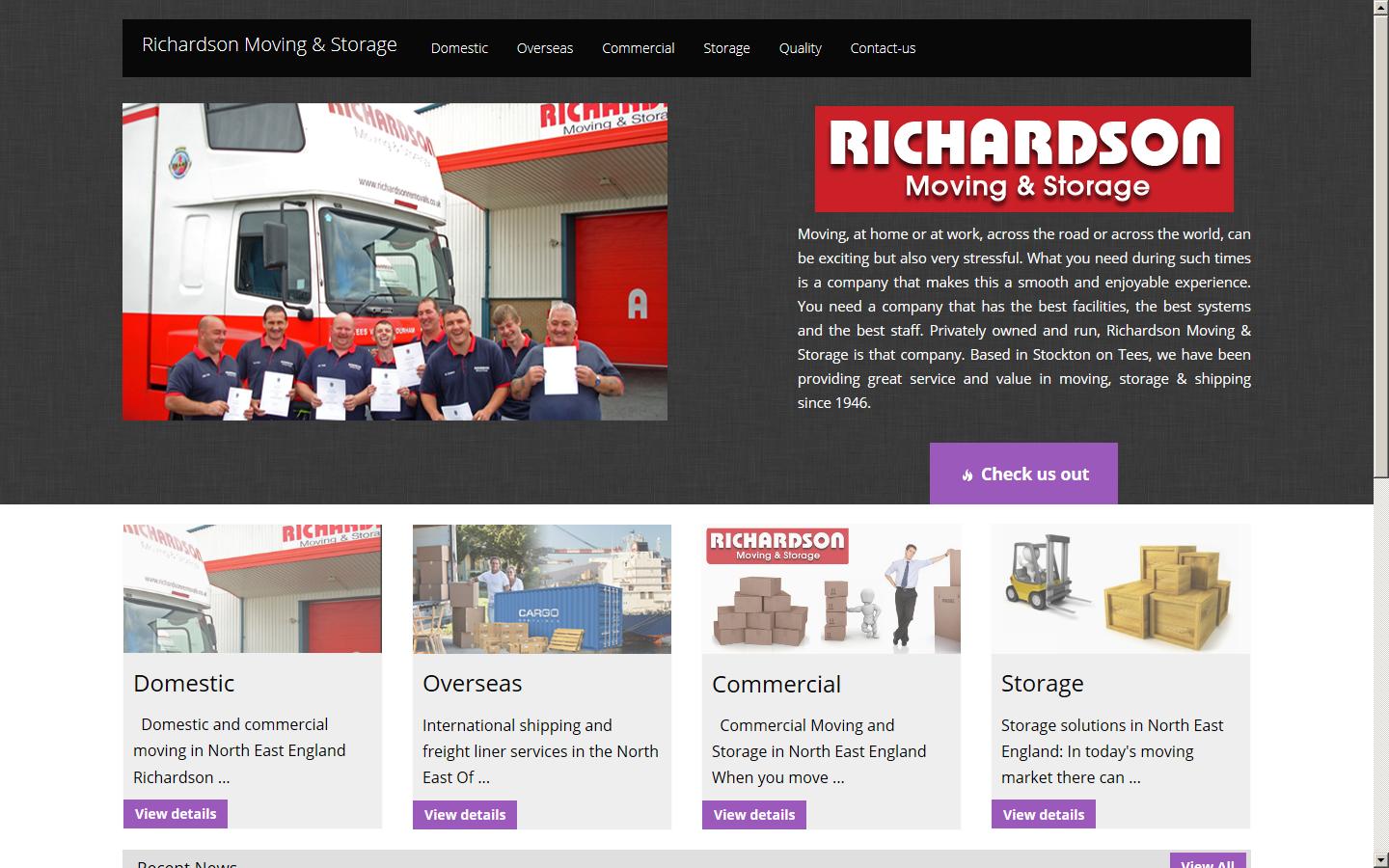 Richardson Removals & Storage Limited Website