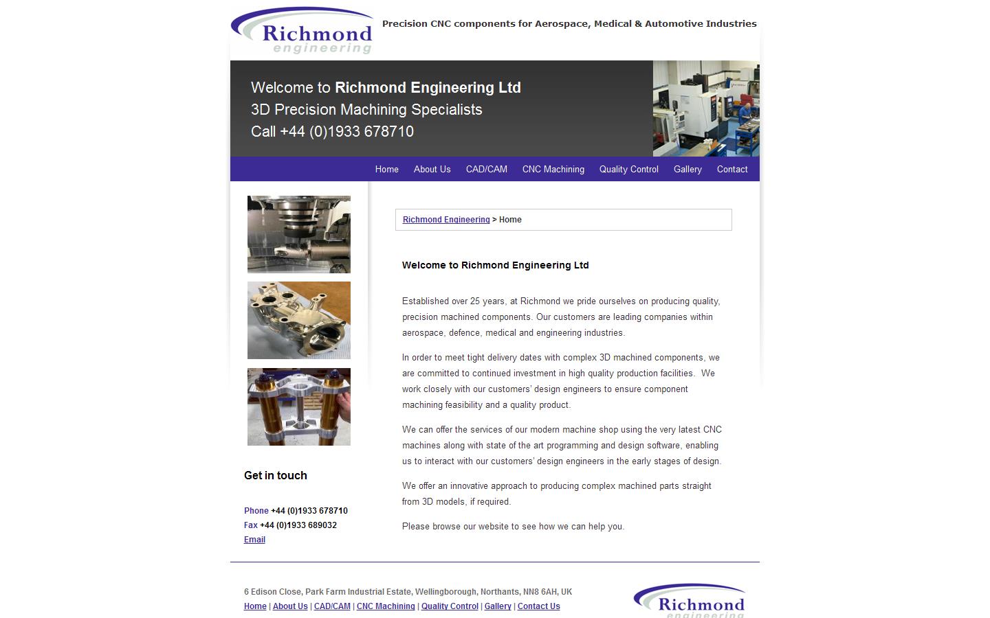 Richmond Engineering  Website