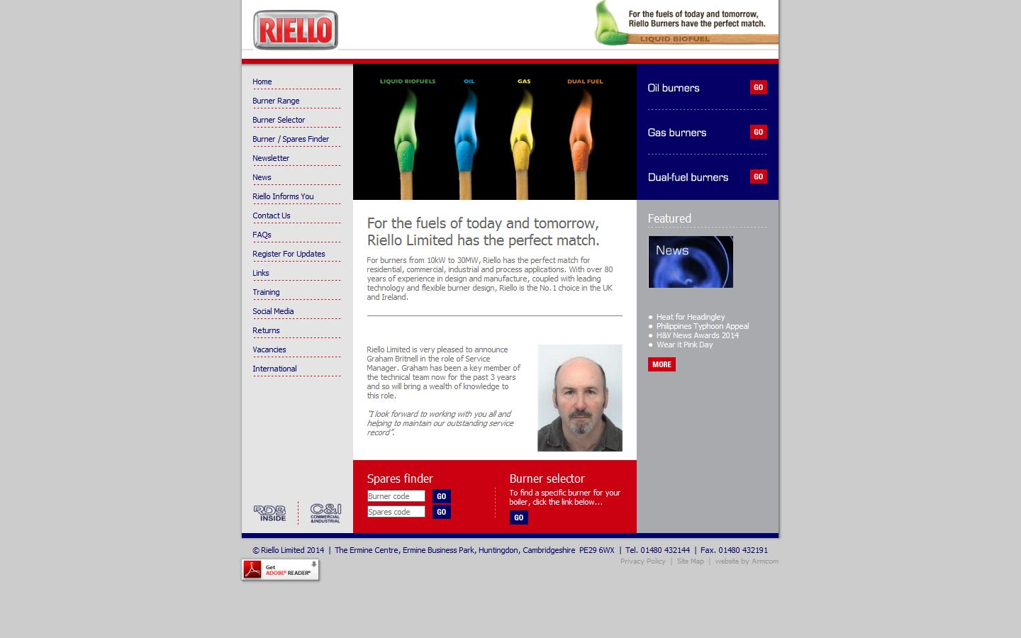 Riello Limited Website