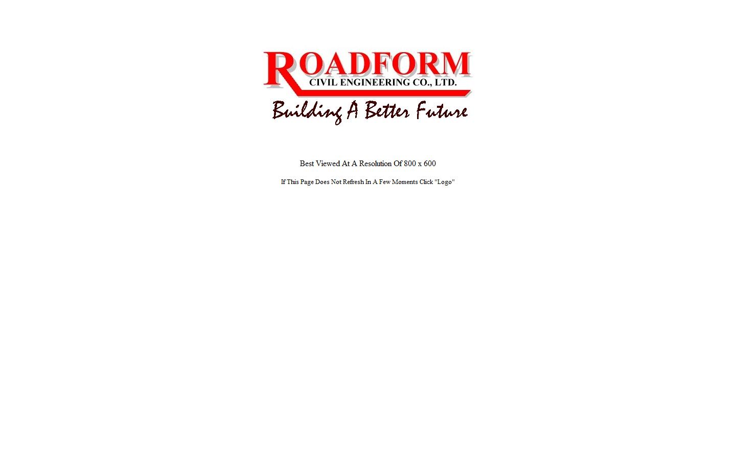 Roadform Civil Engineering Co Ltd Website