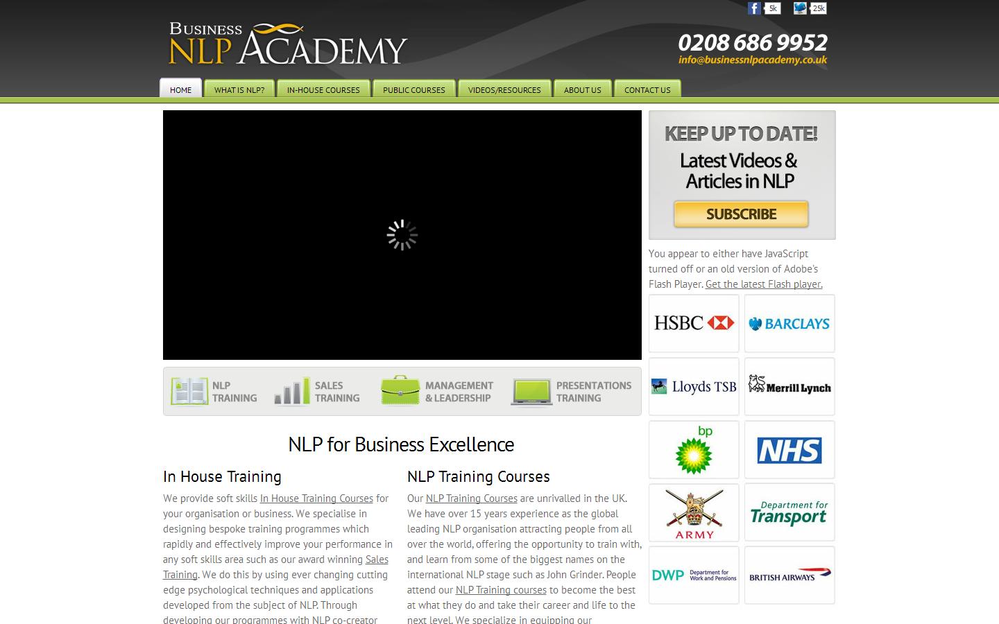 Business NLP Academy Website