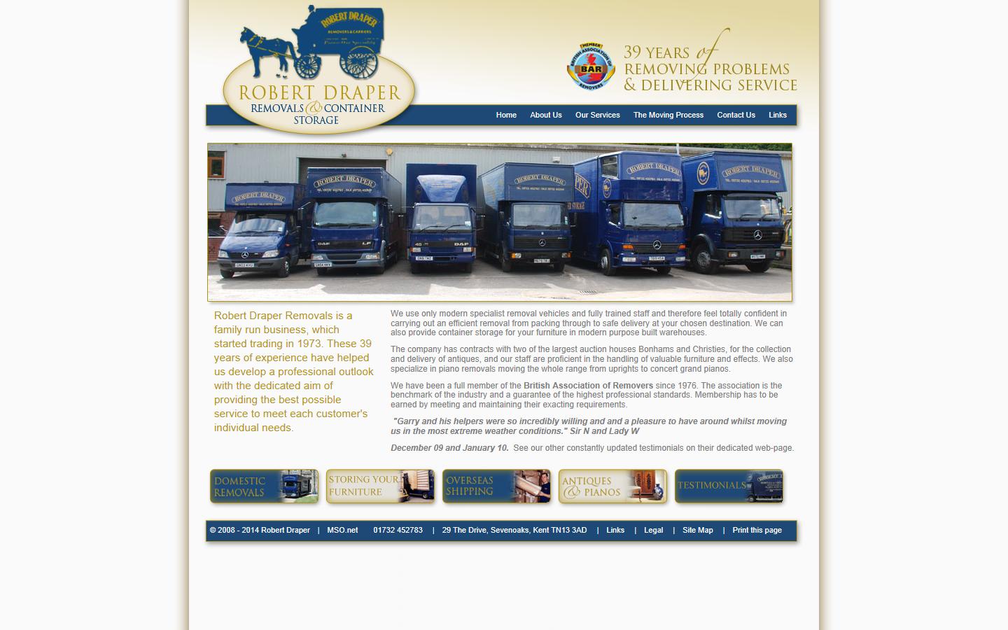 Robert Draper Removals  Website