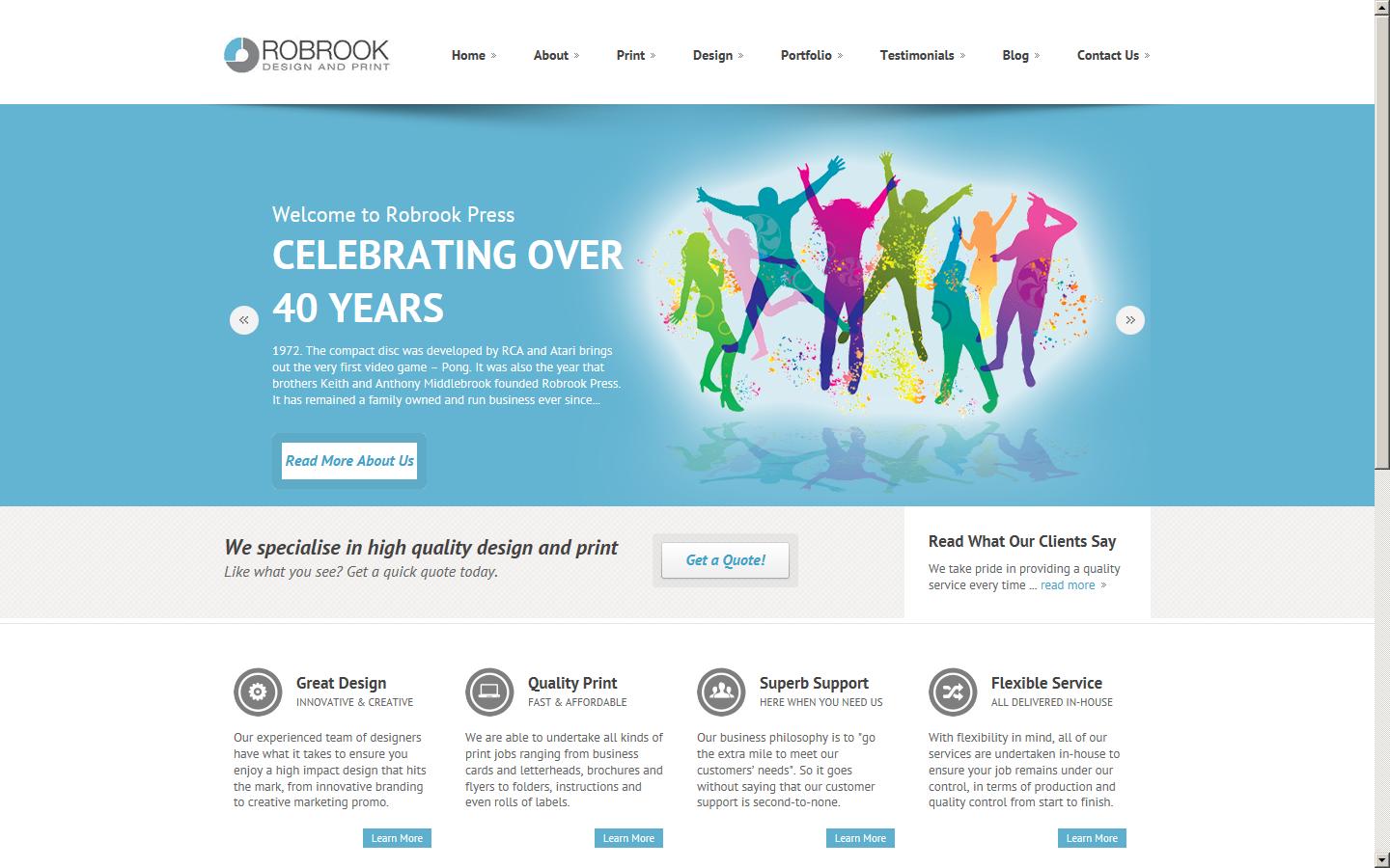 Robrook Press Ltd Website