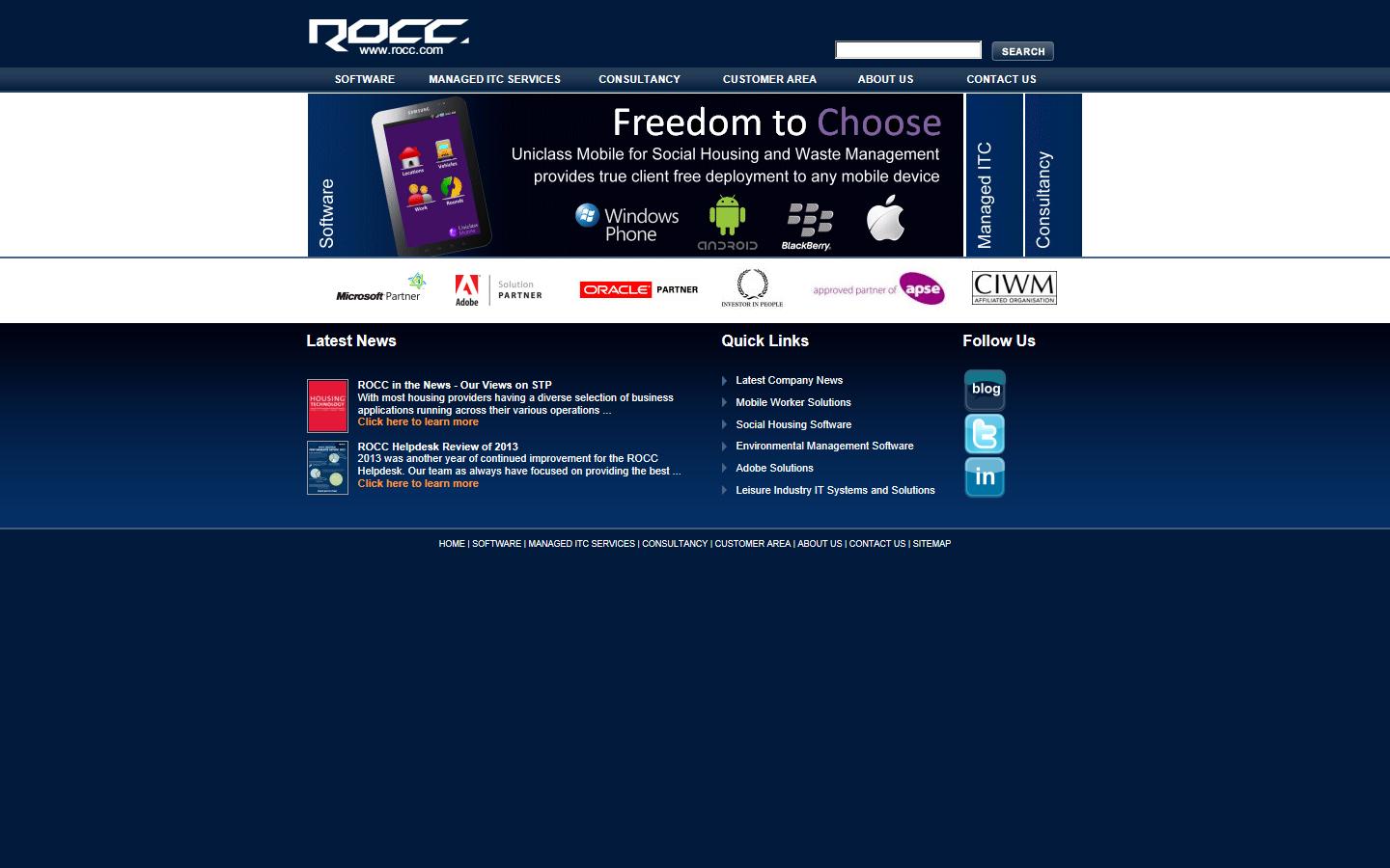 ROCC Computers Ltd Website