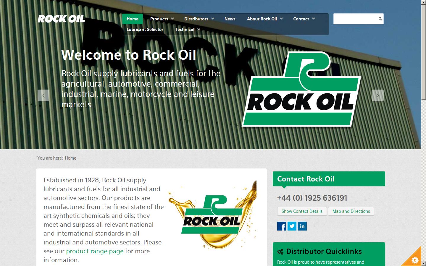 Rock Oil Website