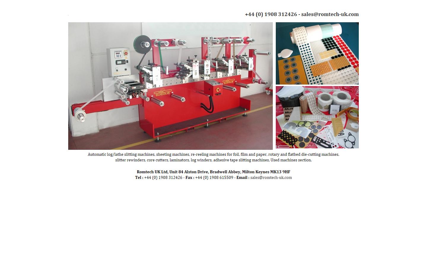 Romtech UK Ltd Website