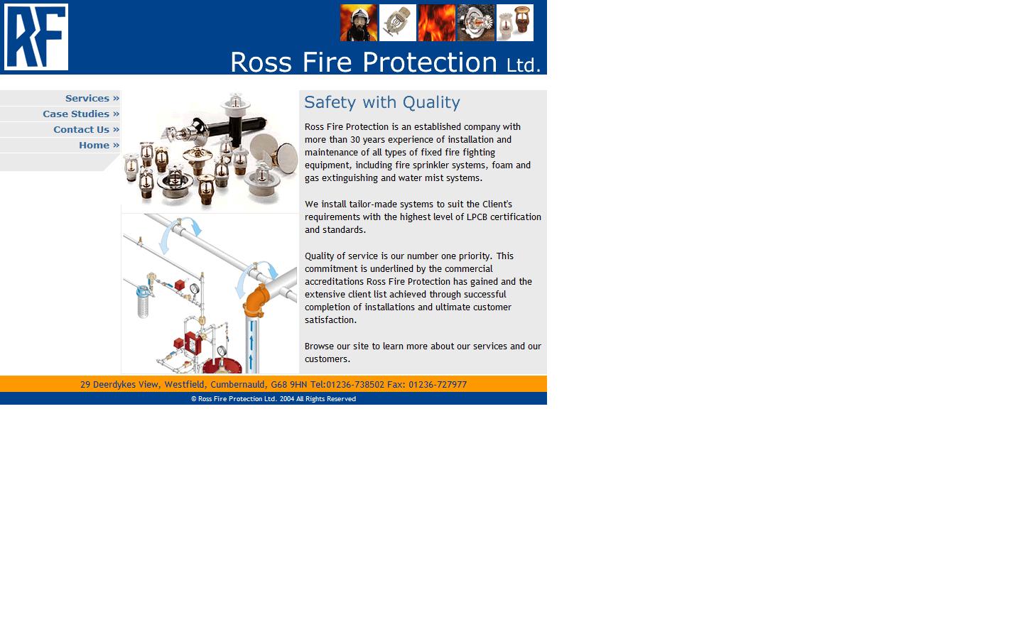 Ross Fire Protection Limited Website