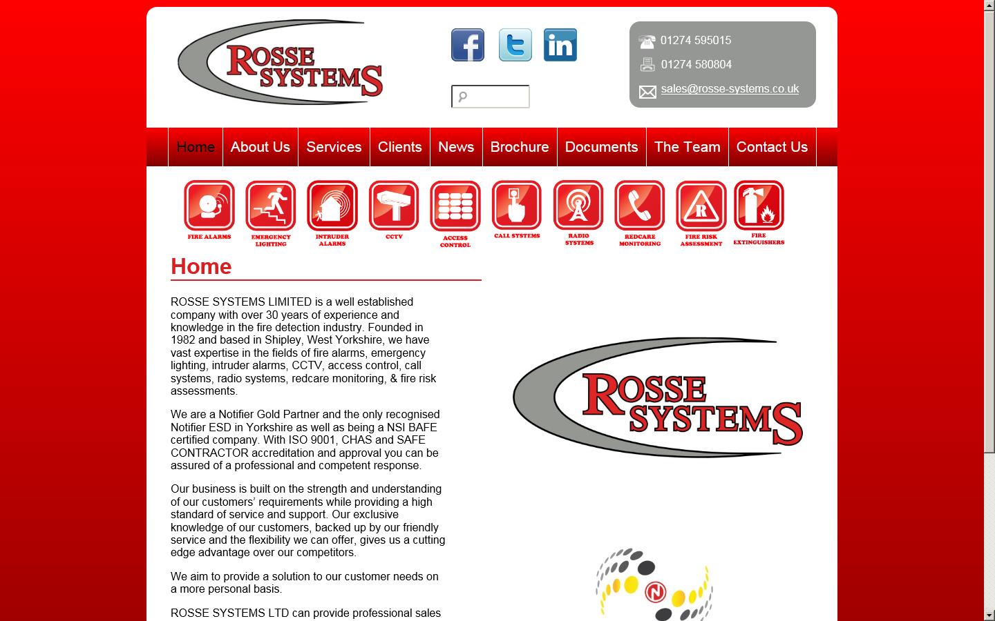 Rosse Systems Ltd Website