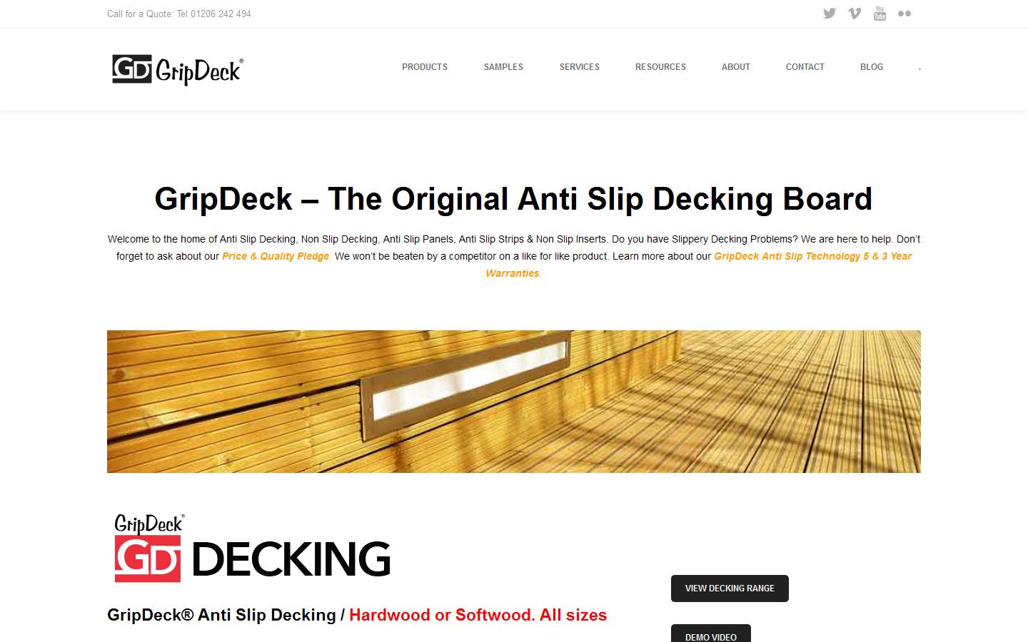 Gripdeck Ltd Website