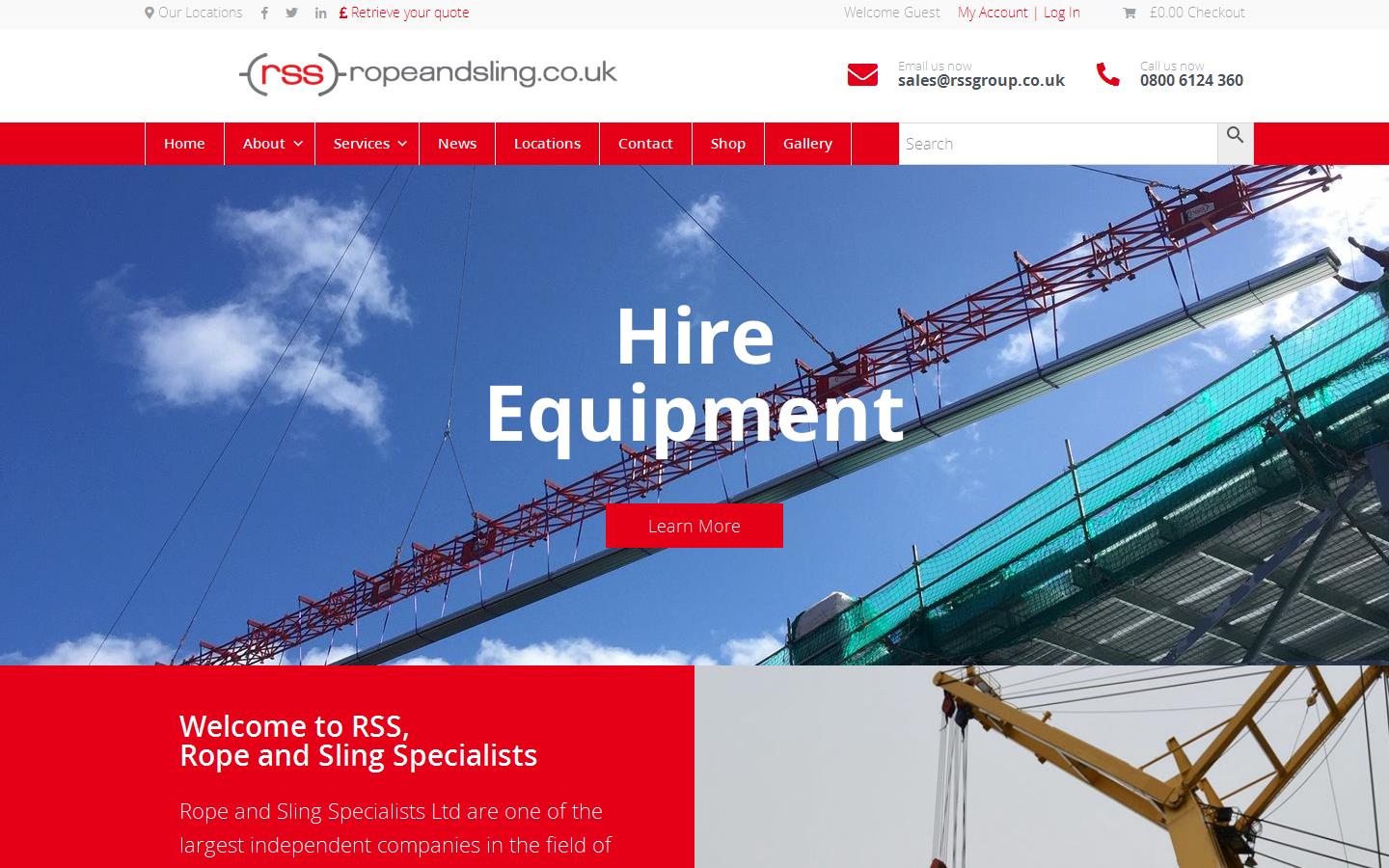 Rope & Sling Specialists Ltd Website
