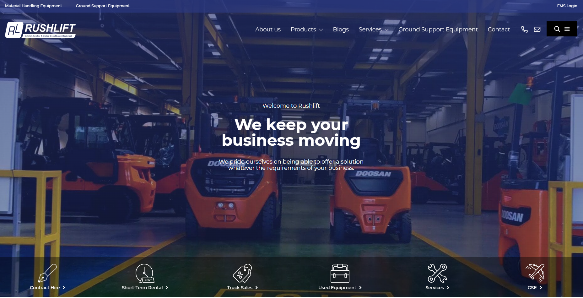 Rushlift Ltd  Website