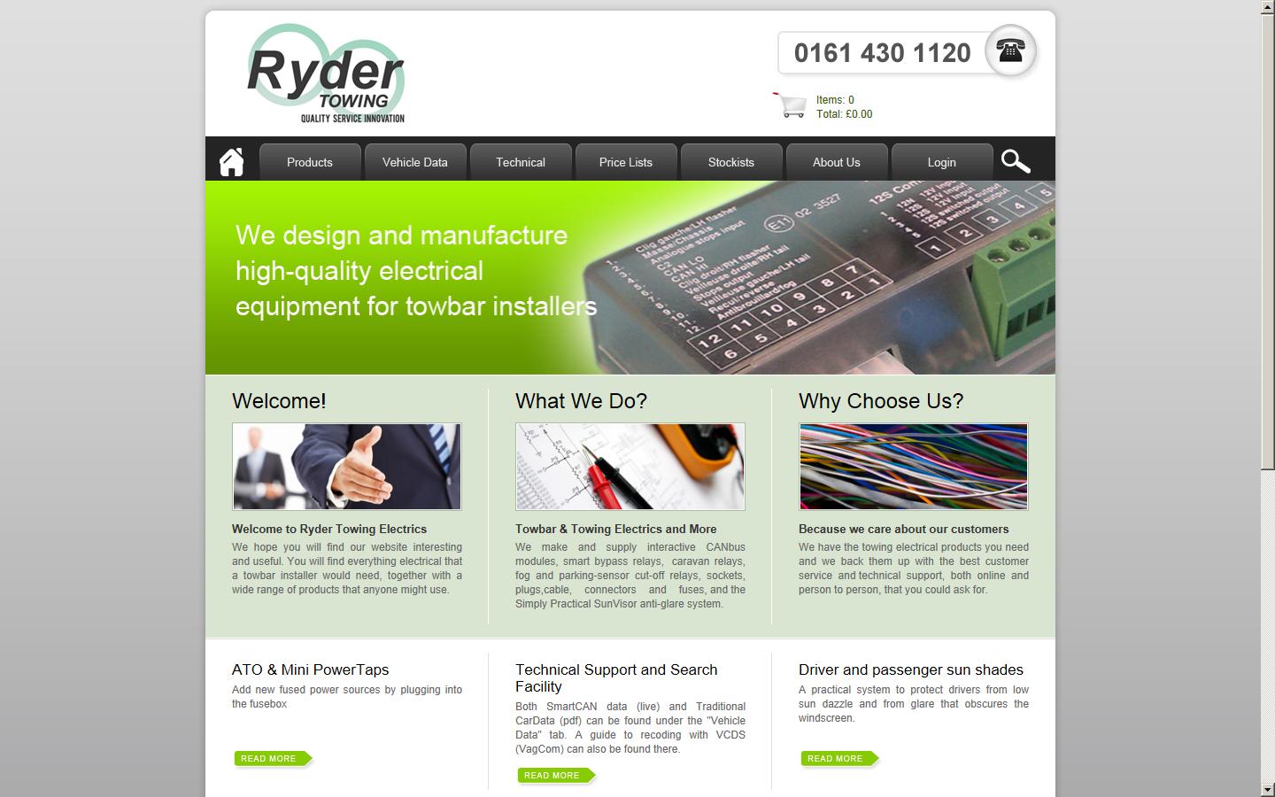 Ryder Towing Equipment Ltd Website