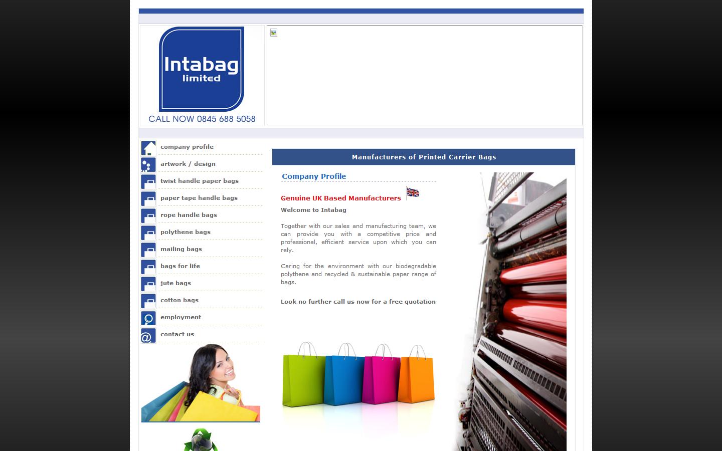 Intabag Ltd Website