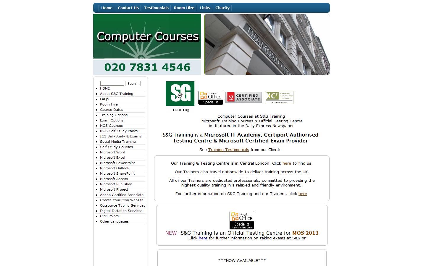 S&G Recruitment Ltd Website