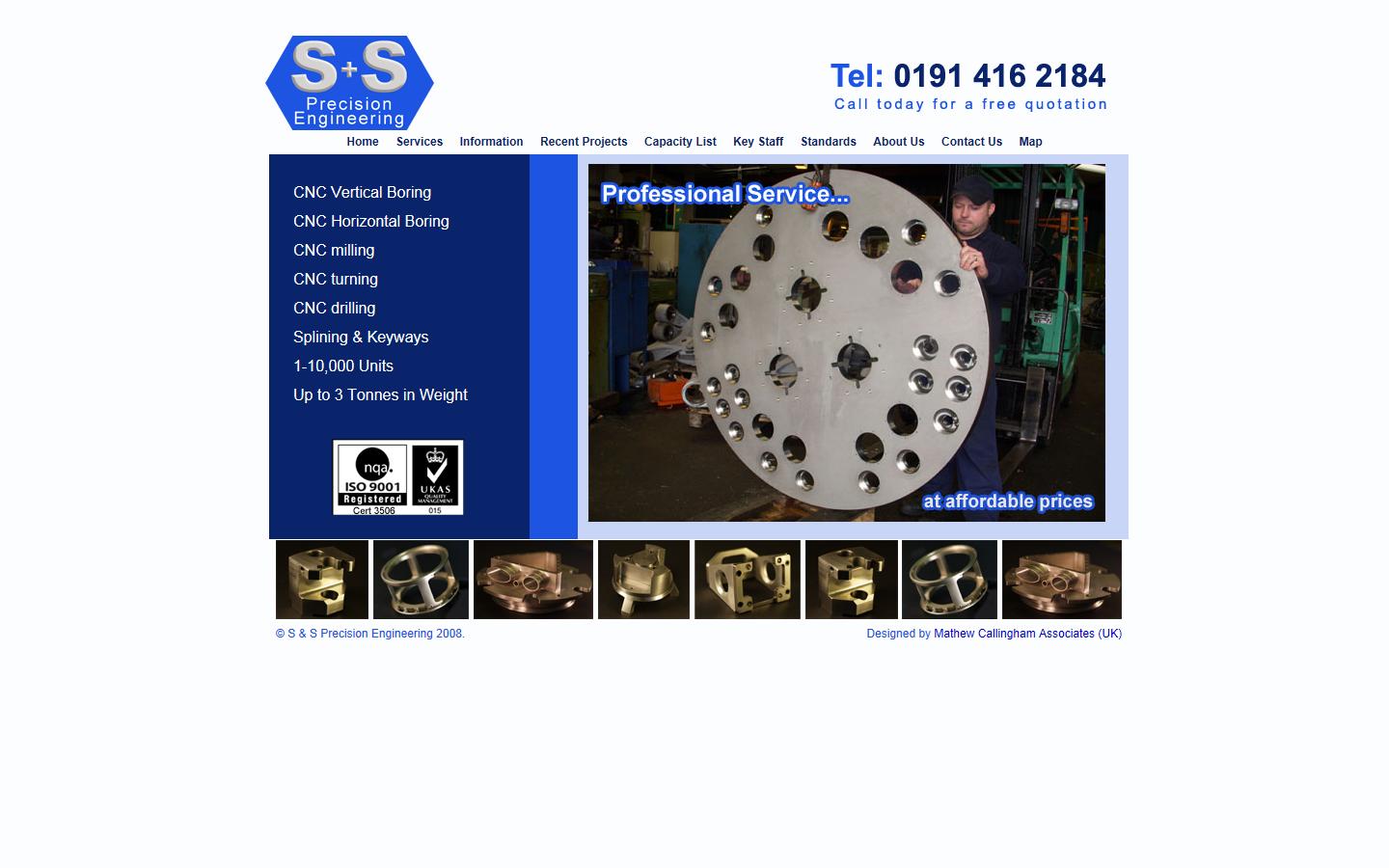 S & S Precision Engineering Website