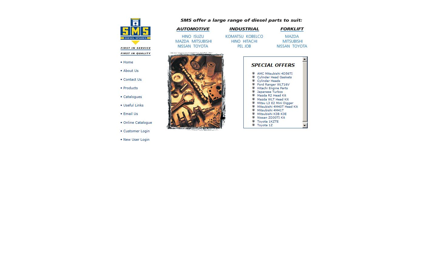 S.M.S. Diesel Spares Ltd Website