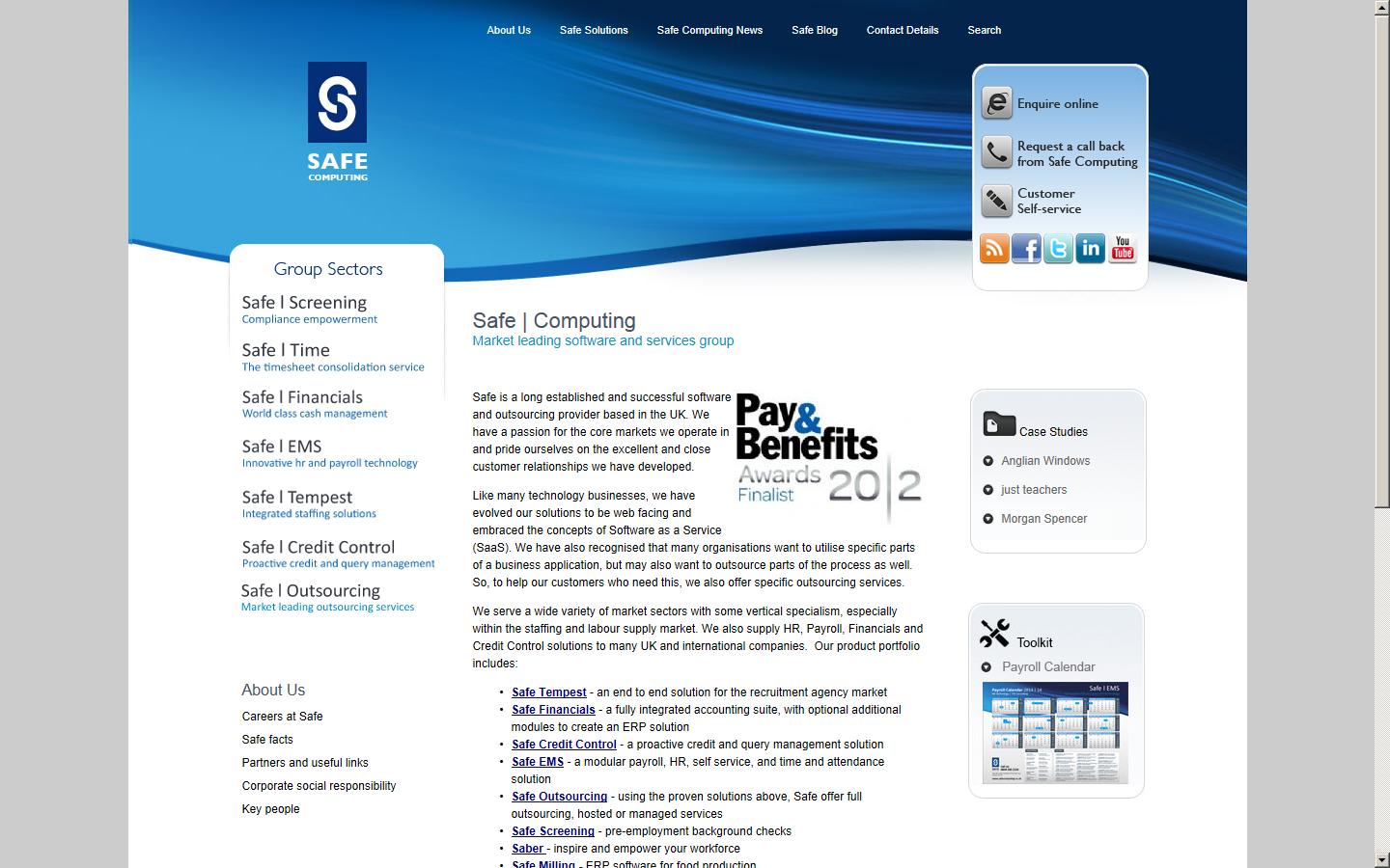 Safe Computing Ltd Website