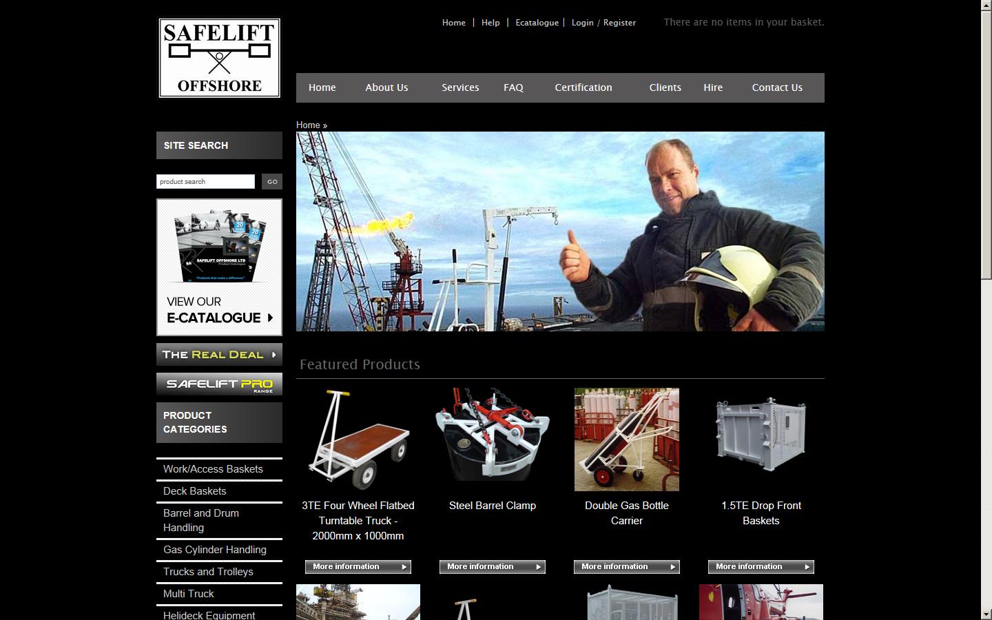 Safelift Offshore  Website