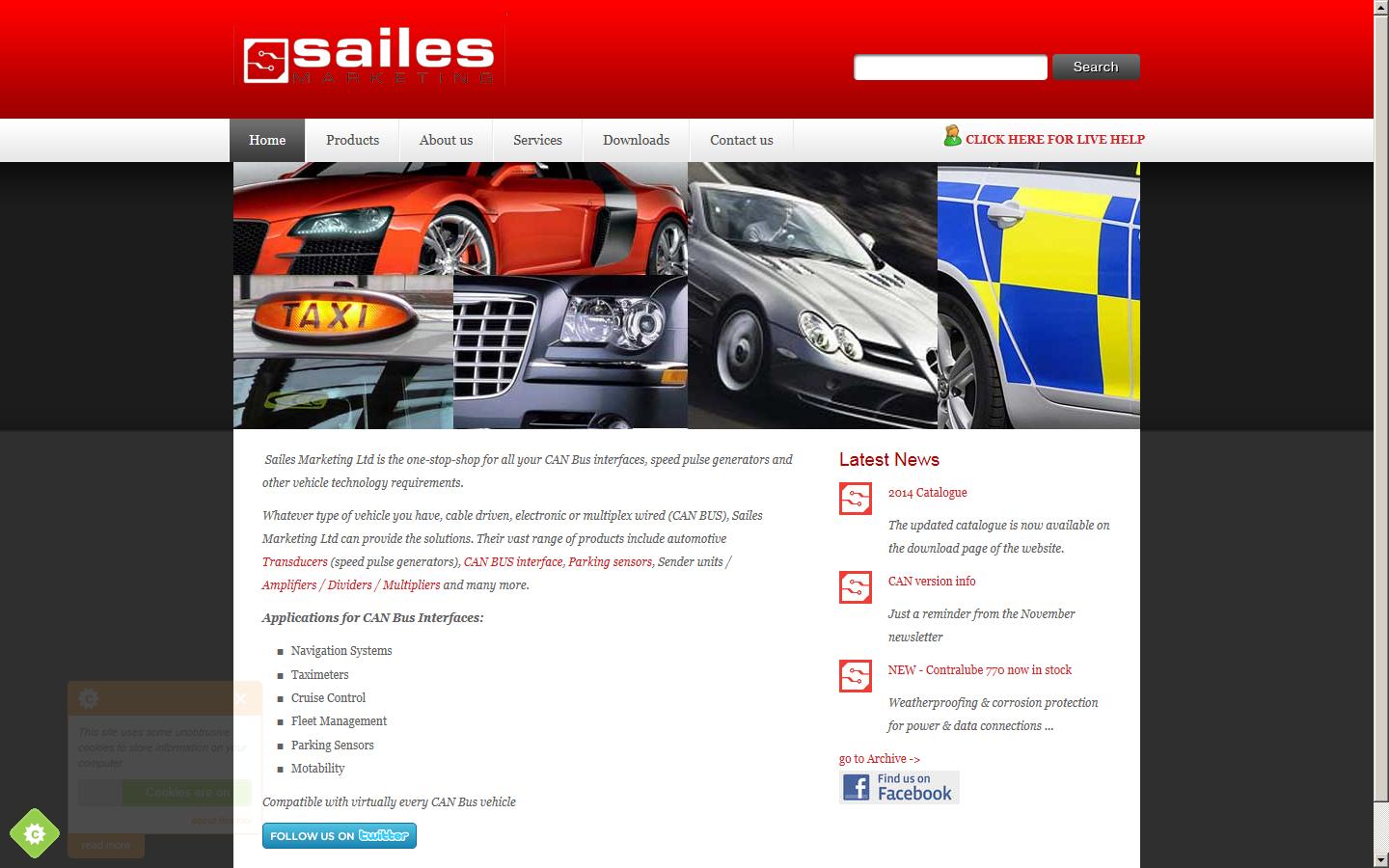 Sailes Marketing Ltd  Website