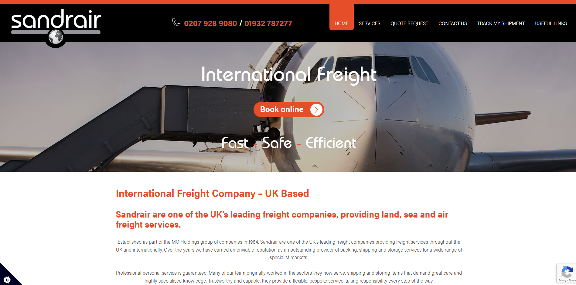 Sandrair International Website