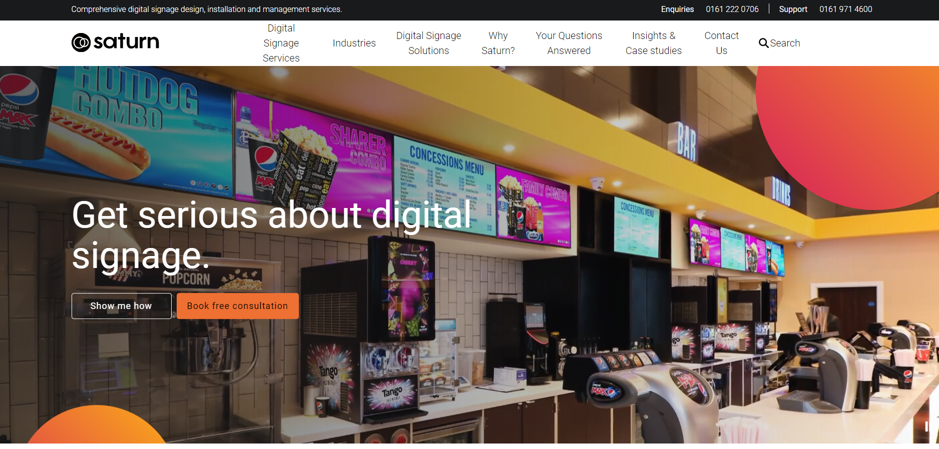 Saturn Visual Solutions Website