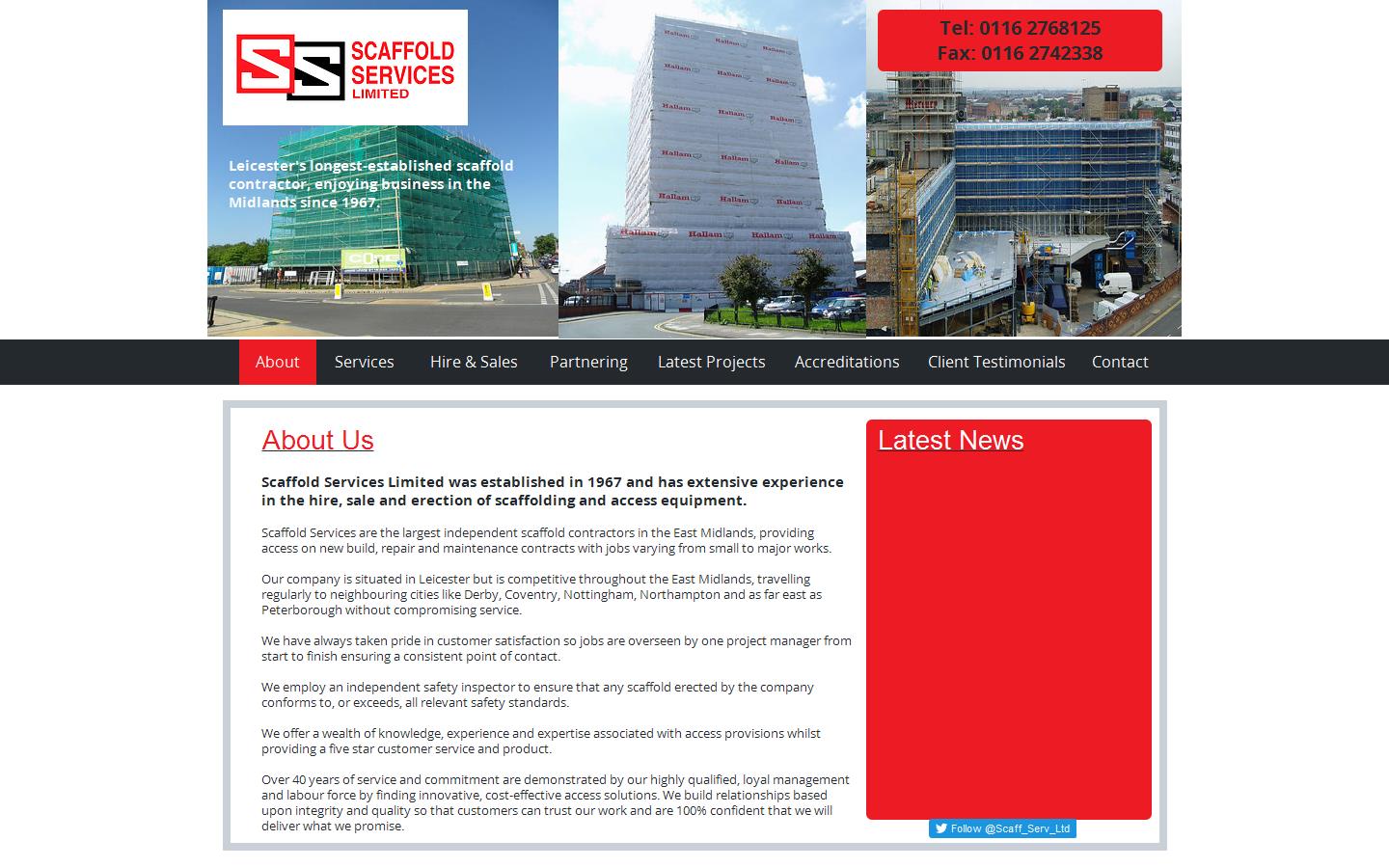 Scaffold Services Ltd Website