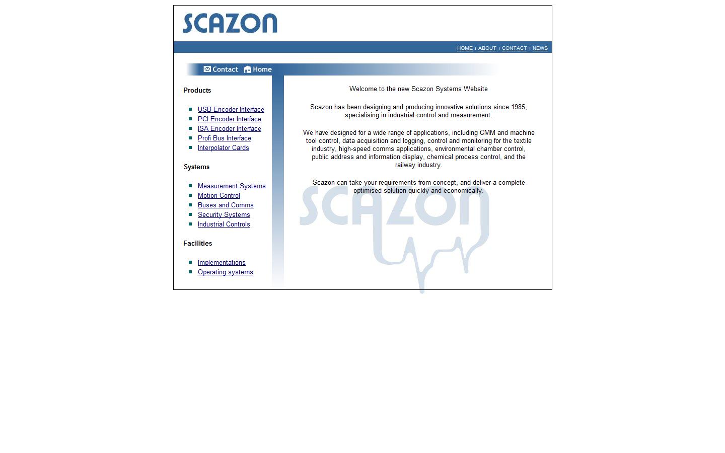 Scazon Electronic Systems Website