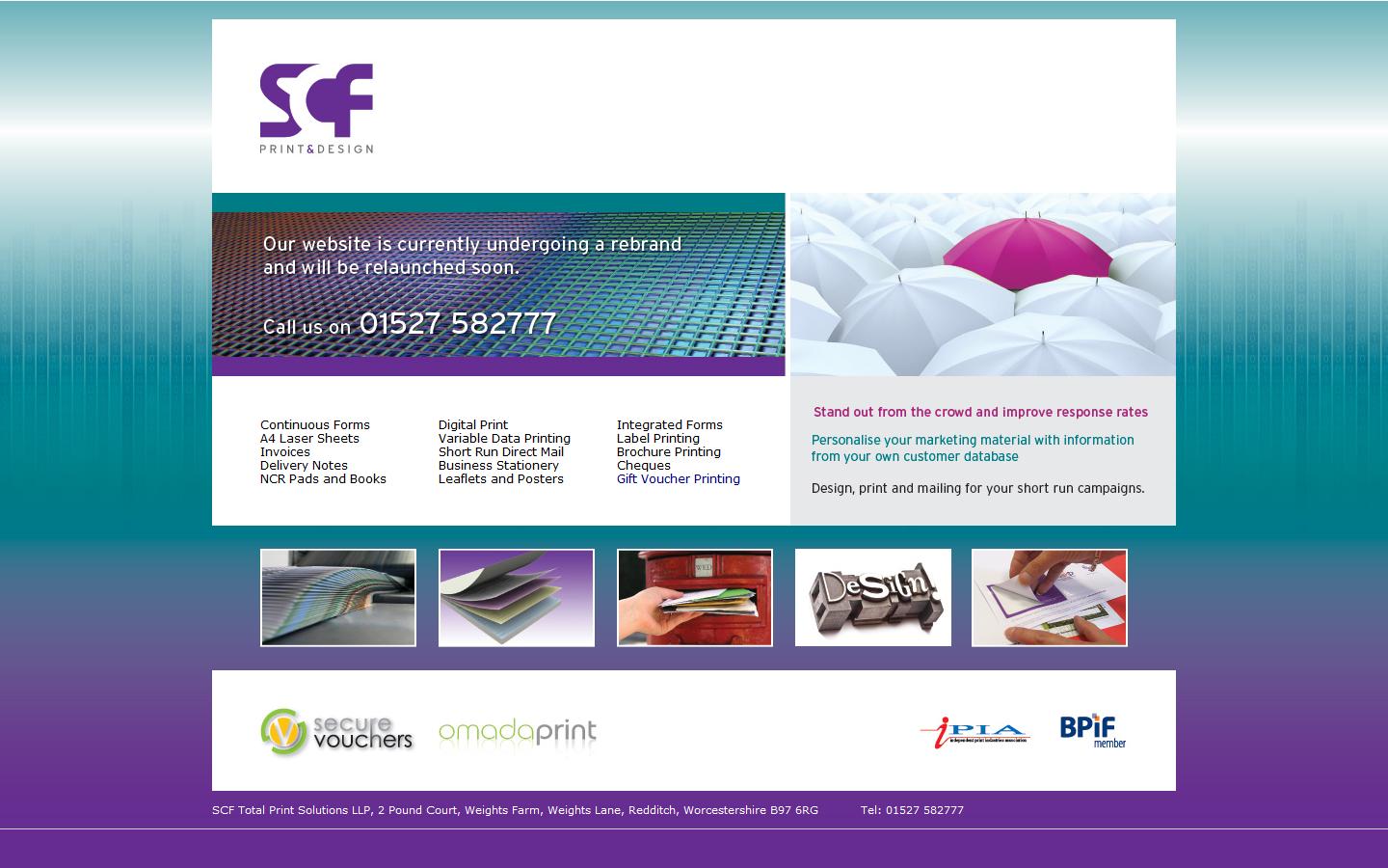 SCF Total Print Solutions LLP Website