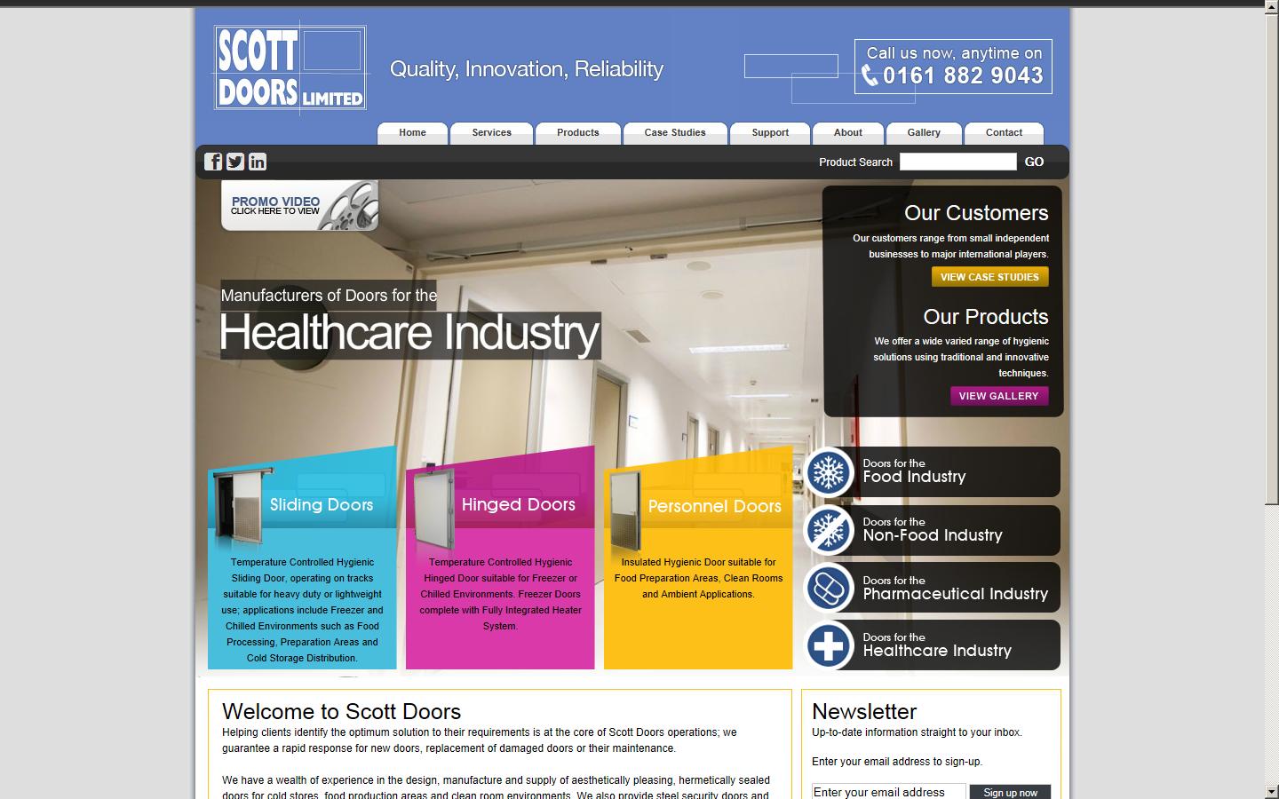 Scott Doors Limited Website
