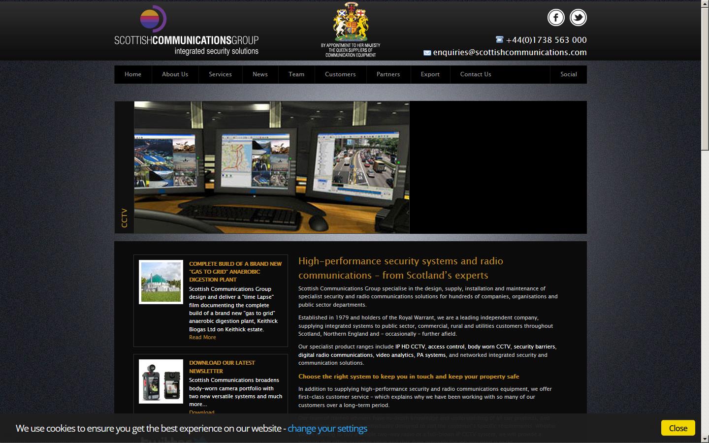 Scottish Communications Group Website