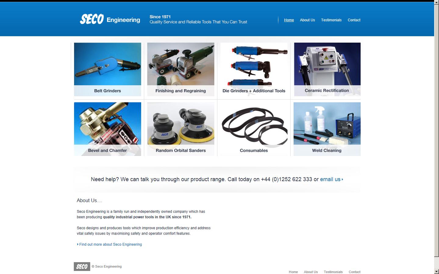 Seco Engineering Ltd Website