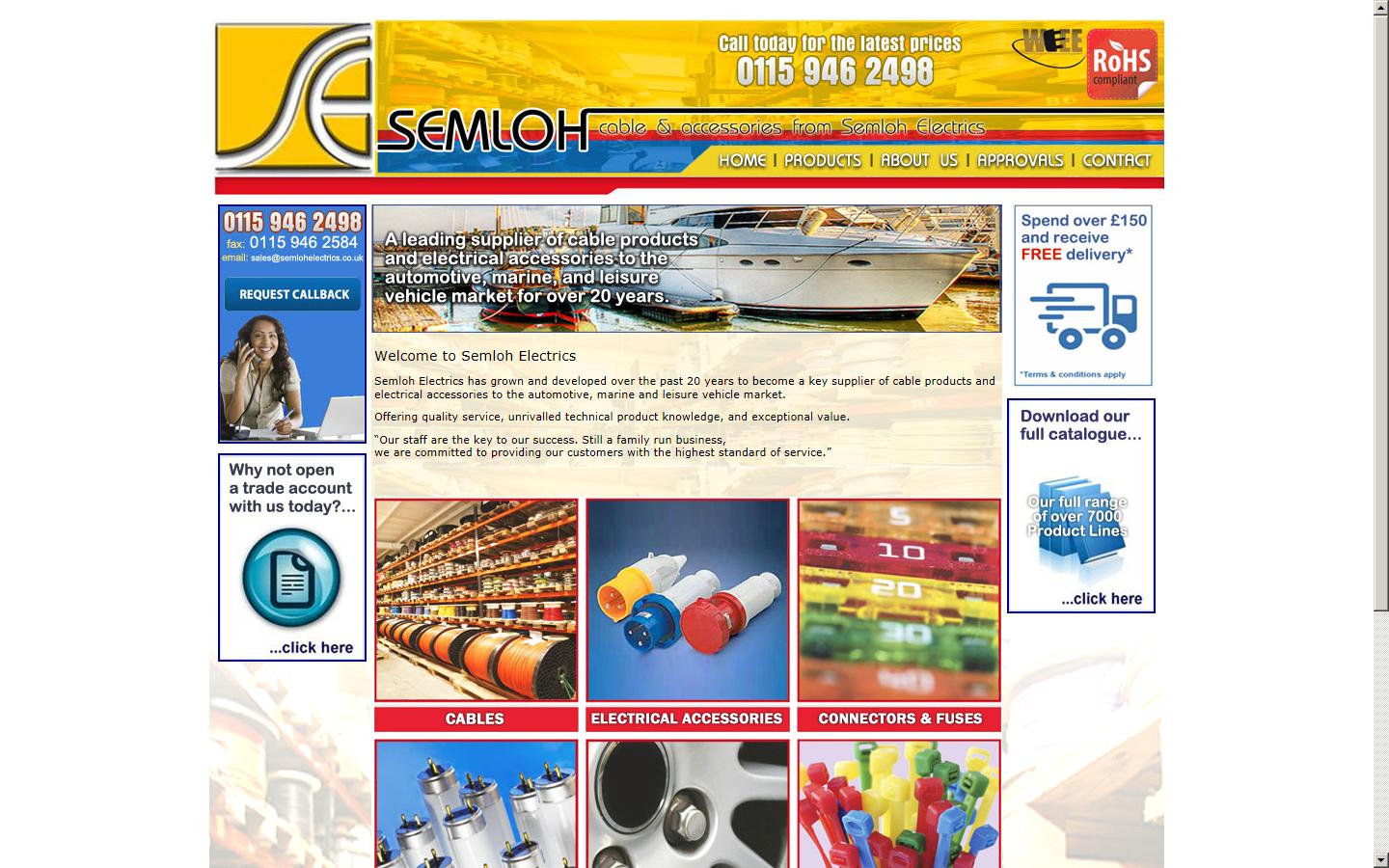 Semloh Electrics Ltd Website