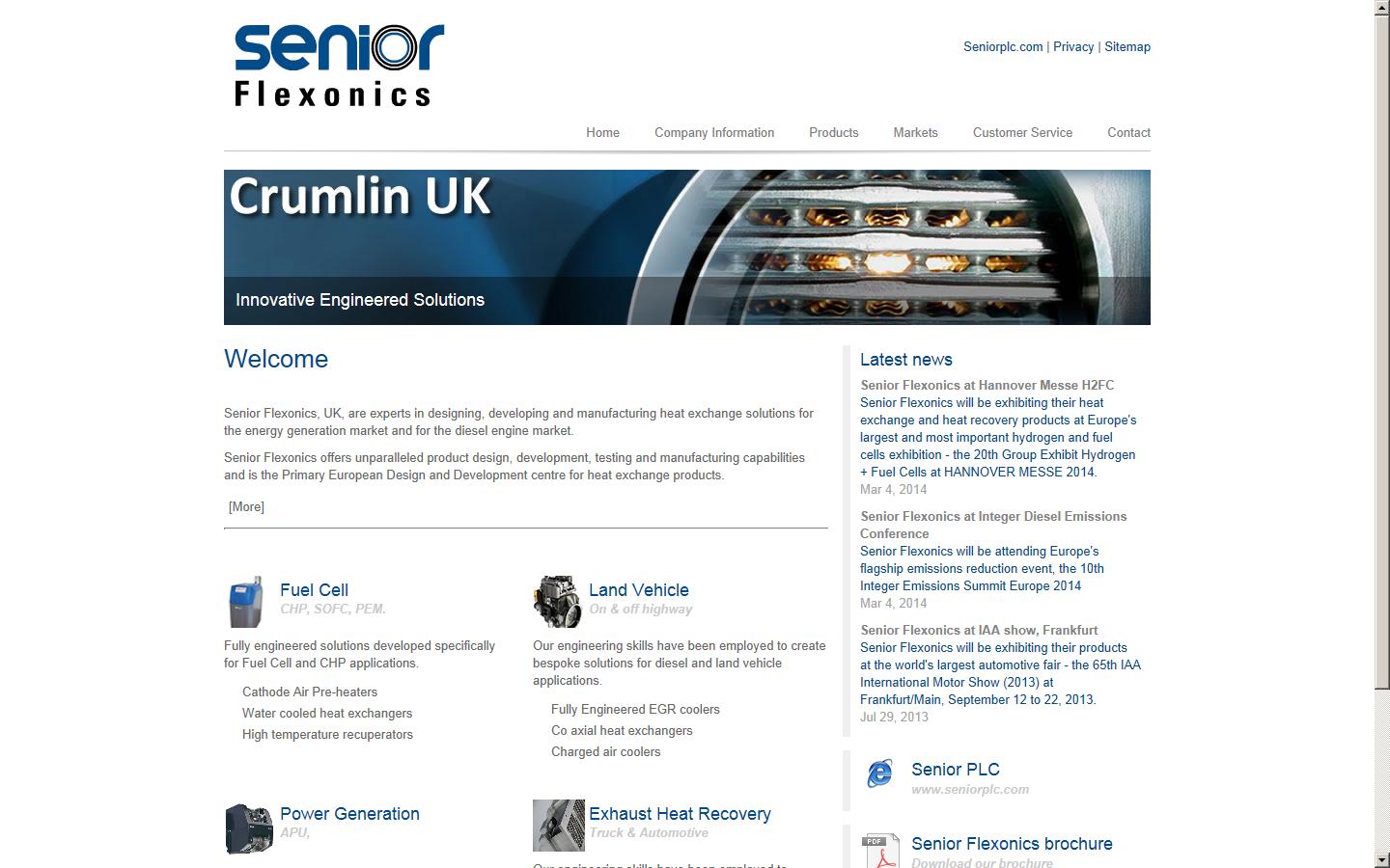 Senior Flexonics Website