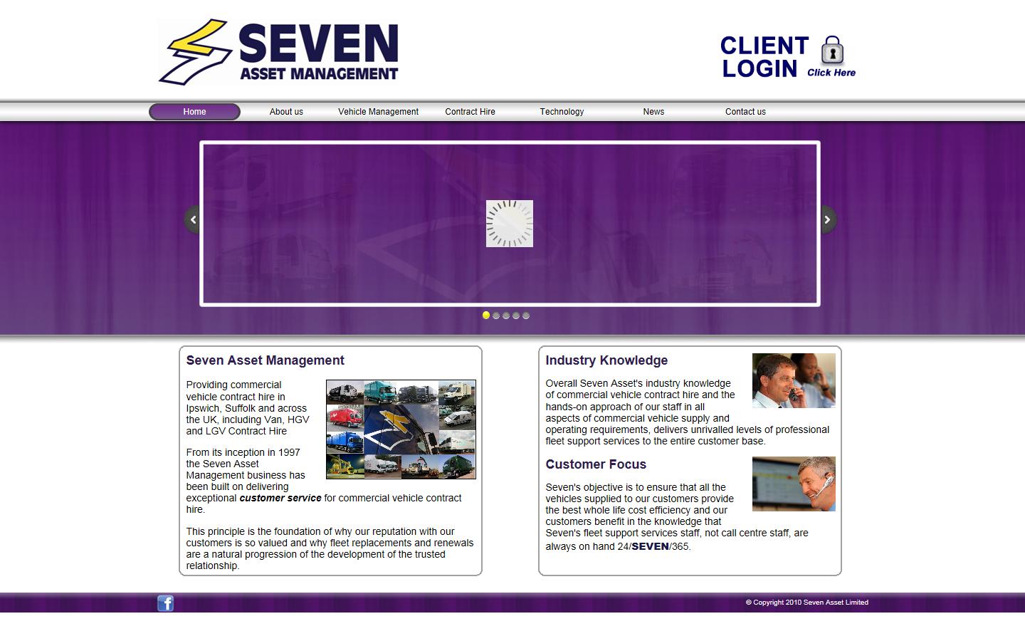 Seven Asset Management  Website