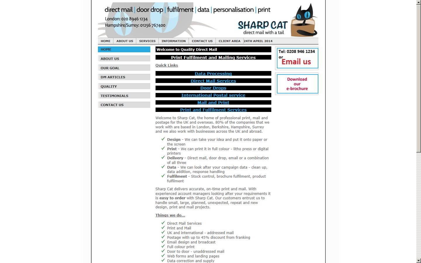 Sharp Cat Ltd Website