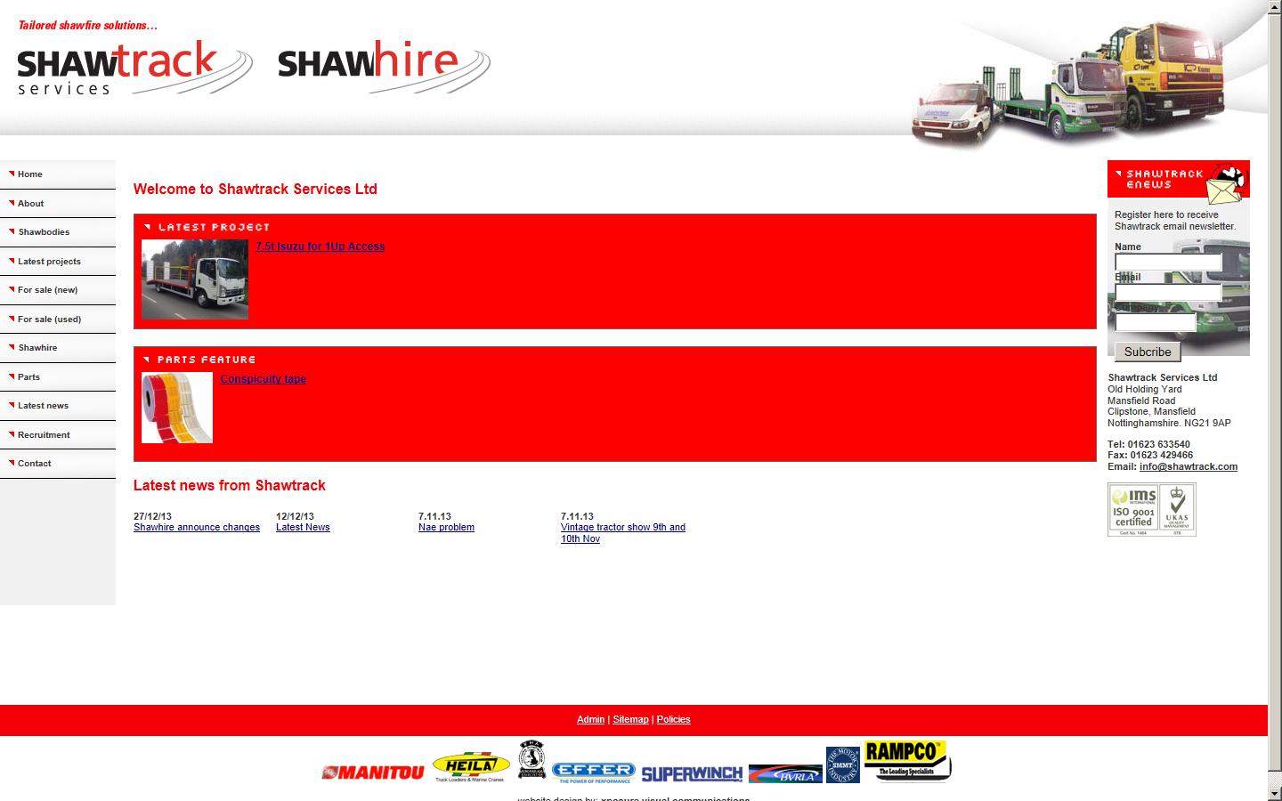 Shawtrack Services Ltd Website