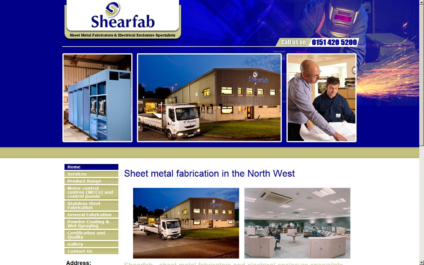 Shearfab Ltd  Website