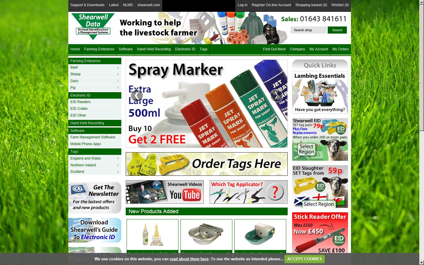 Shearwell Data Ltd Website