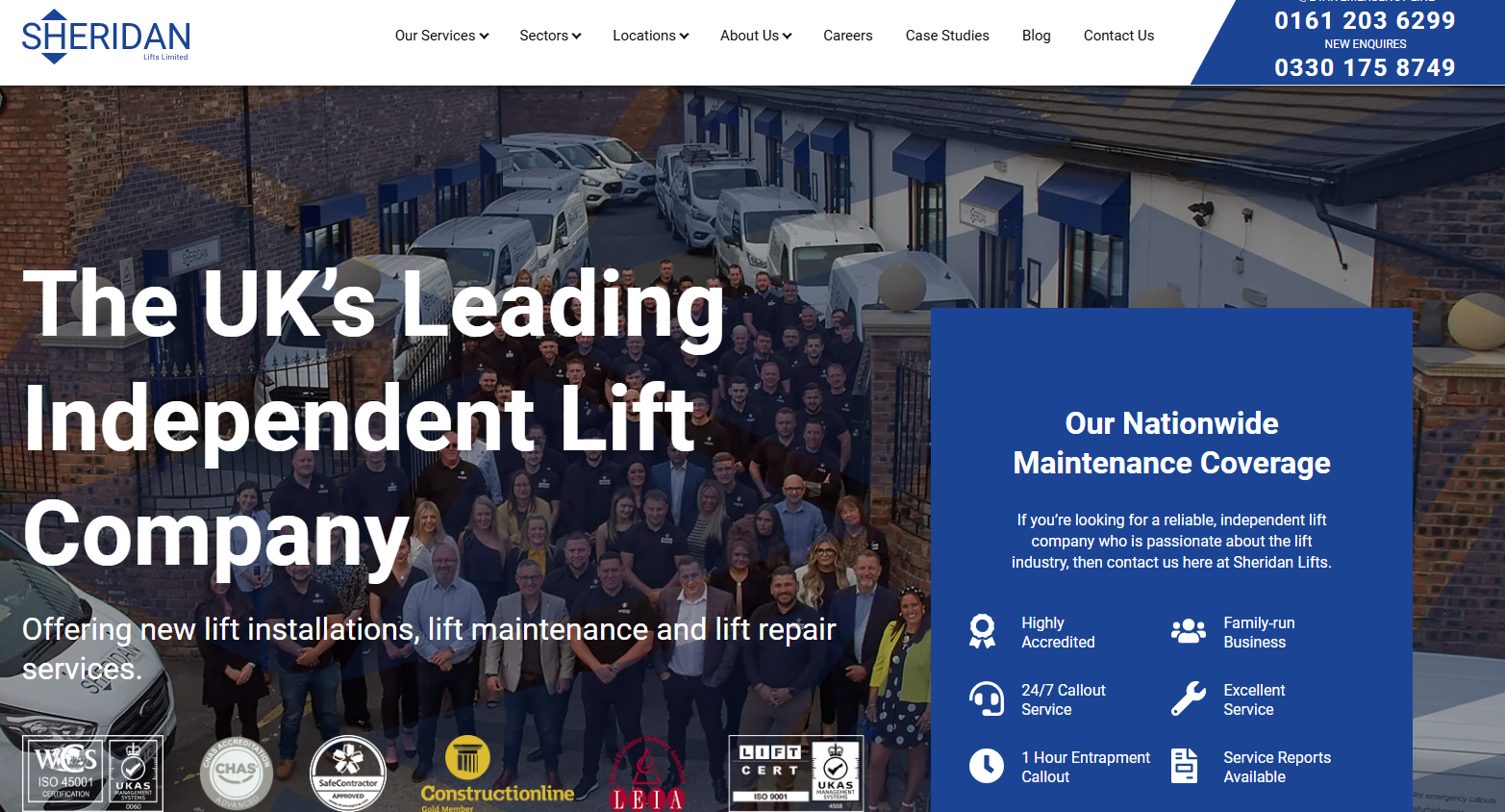 Sheridan Lifts Limited Website
