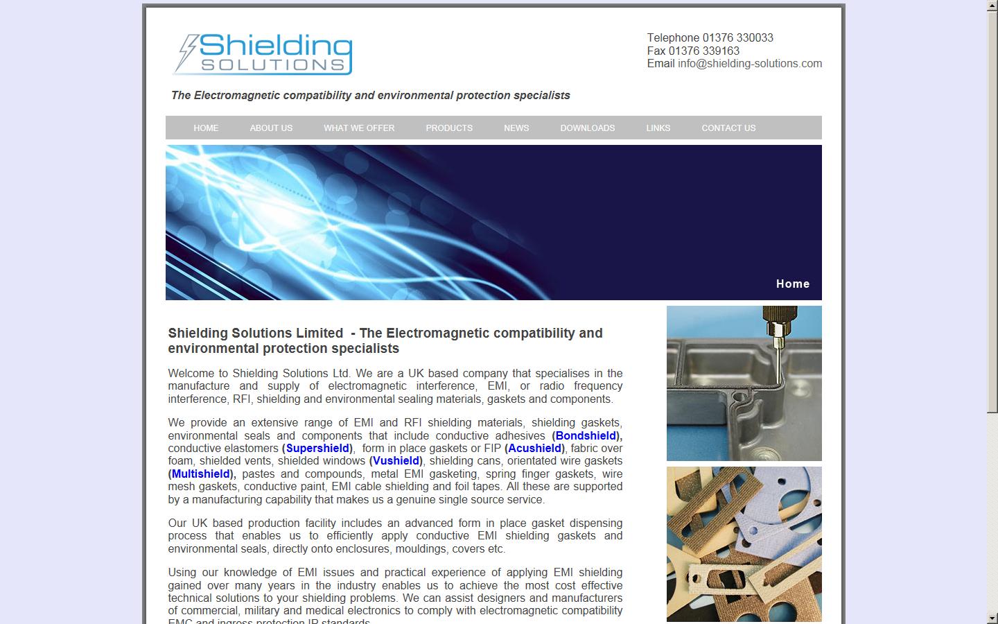 Shielding Solutions Ltd  Website